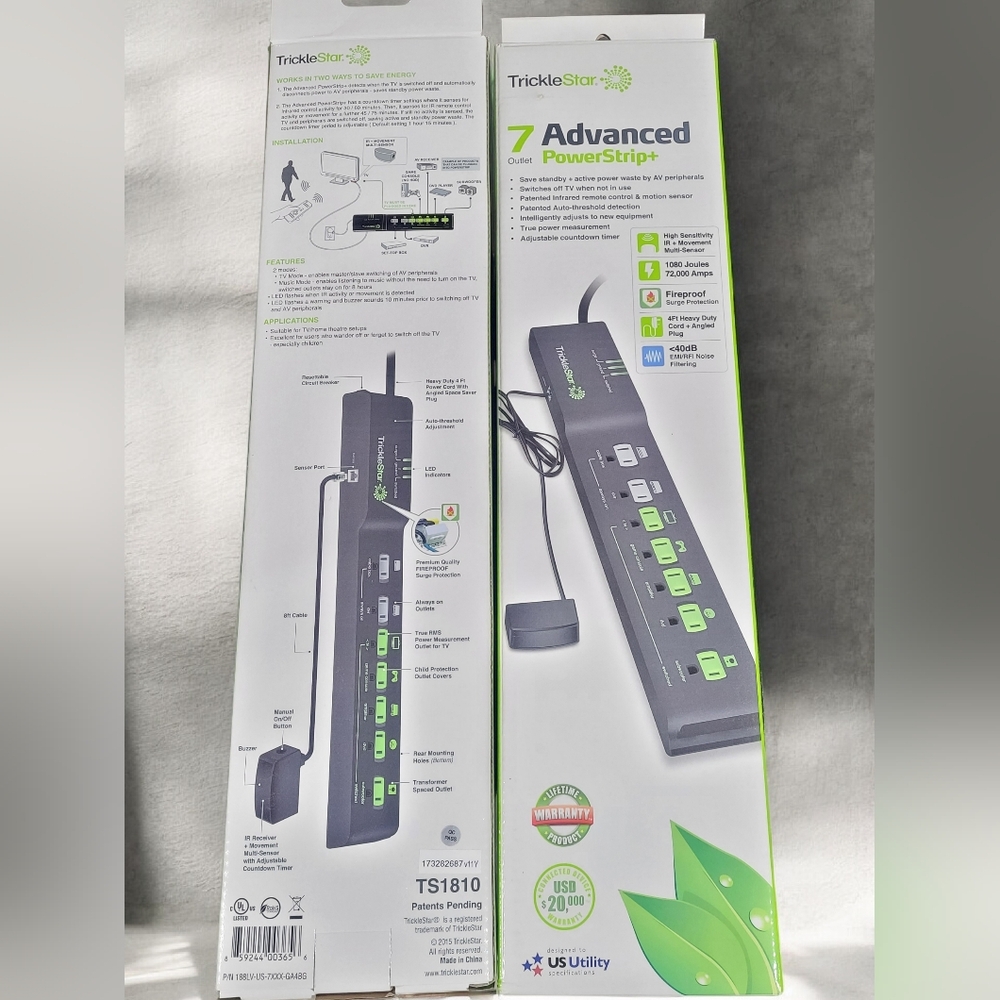 TrickleStar 7-Outlet Advanced Power Strip